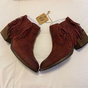 BORN Suede Distressed Western  Boot